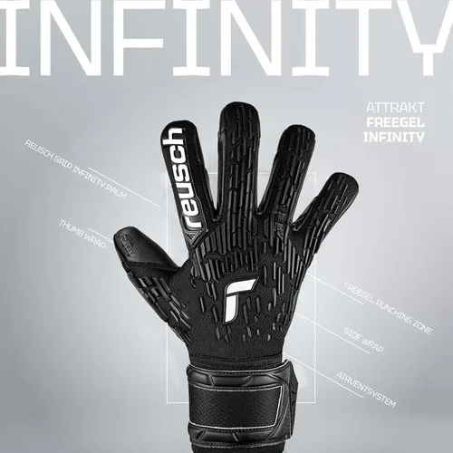 Miniatura 2 de Reusch Attrakt Freegel - Guantes de portero unisex con soporte para los dedos, flexibles, transpirables, agarre duradero, sistema AirVent