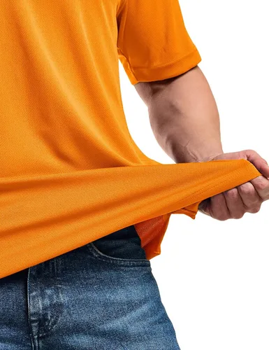 Miniatura 8 de CQR Camiseta polo táctica para hombre, de manga corta, ligera y con Dry Fit, tela piqué, FPU 50+, para exteriores