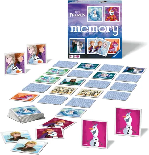 Miniatura 5 de Ravensburger Disney Frozen Memory Game – Pares de fotos a juego para niños a partir de 3 años – Juguete educativo para niños