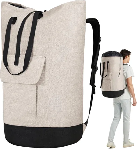 Bolsas de lavandería extra grandes y resistentes, mochila de lavandería universitaria de 115 litros, bolsa de lavandería grande con correas para el