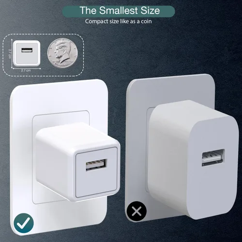 Miniatura 6 de Cargador de iPhone, cargador de viaje para iPhone, paquete de 2 unidades, cable Lightning de 6 pies, cable de carga rápida USB, cargadores de pared