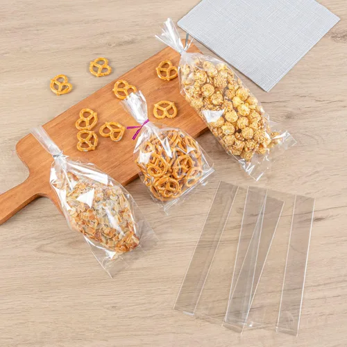 Miniatura 3 de Restaurantware Bag Tek - Bolsas con fuelle de 4 x 2.3 x 8 pulgadas, 100 bolsas de dulces sellables con calor, paquete seguro para alimentos
