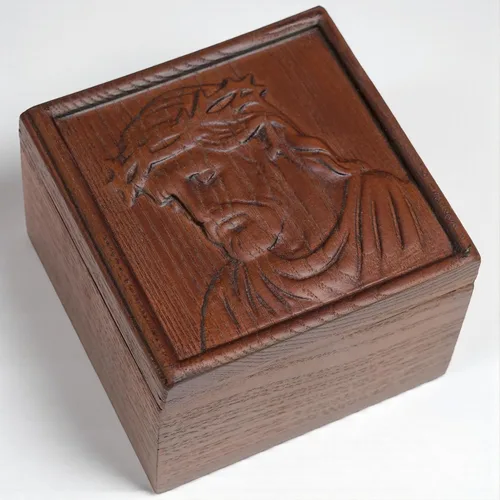 Miniatura 10 de KATINAT Joyero de madera tallado a mano del árbol de la vida – Caja de almacenamiento de recuerdos artesanal, regalo decorativo hecho a mano