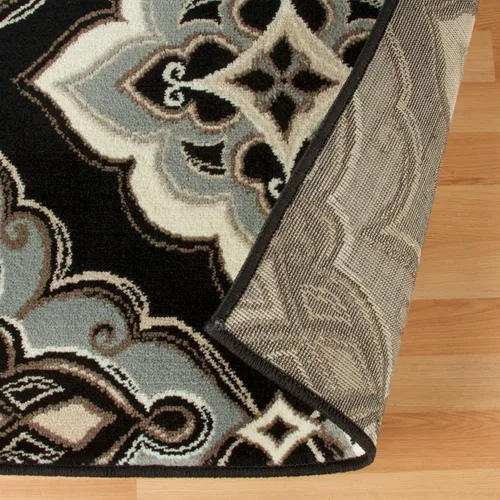 Miniatura 4 de Superior Alfombra de área para interiores, respaldo de yute, perfecta para entrada, oficina, salón/comedor, dormitorio, cocina, suelo de madera
