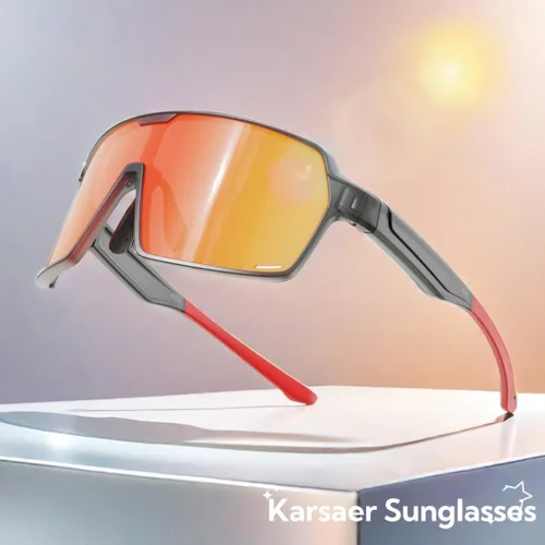 Miniatura 8 de Karsaer Lentes de sol deportivos de gran tamaño para hombres y mujeres, lentes de protección UV de marco grande, ideales para béisbol, correr, Marco