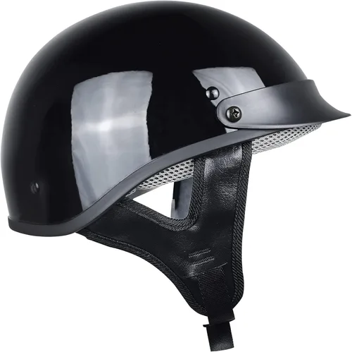 Miniatura 3 de Cascos para adultos, medio casco de motocicleta para mujeres y hombres, aprobado por DOT, ciclismo, motocross