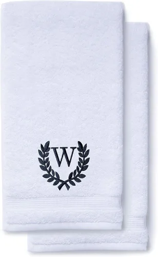 Miniatura 41 de Toallas de mano decorativas y con monograma para baño, cocina, maquillaje Regalo personalizado para boda-nupcial Toalla turca de lujo
