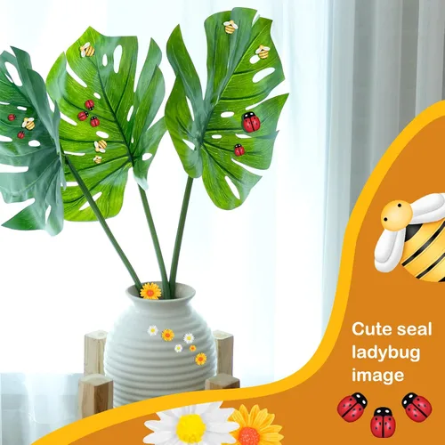 Miniatura 7 de 200 piezas de resina mini decoración de girasol de abeja margarita adorno de abejas, abalorios de abejas, cuentas epoxi de mariquitas, manualidades