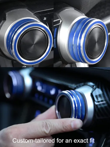 Miniatura 3 de 4 anillos de perilla de control de clima de CA RAV4, cubierta de arranque del motor, consola central, interruptor de aire acondicionado para RAV-4