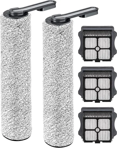 Miniatura 12 de Rodillos de cepillo de repuesto y filtros HEPA compatibles con Tineco Floor One S3/iFloor 3, aspiradora inalámbrica en seco y húmedo, kit