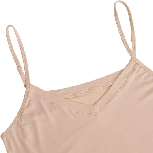 Miniatura 6 de Minivestido básico con tirantes delgados ajustables para mujer