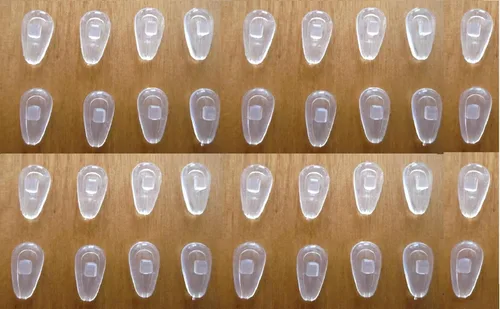 Miniatura 6 de 2 3 4 5 8 10 20 pares de almohadillas suaves para la nariz para anteojos empujar sin tornillo Cojín de cámara de aire de comodidad de silicona
