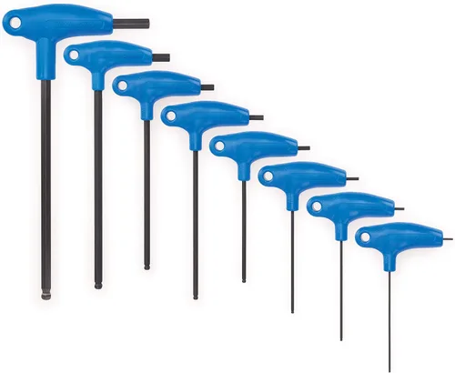 Miniatura 3 de Park Tool PH-1.2 Juego de llaves hexagonales con mango en P con herramienta de soporte, color azul
