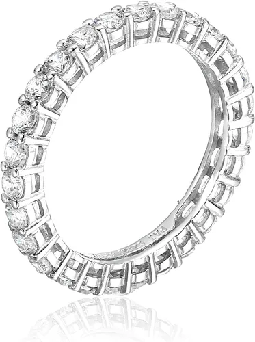 Miniatura 2 de Amazon Essentials Eternity Band - Anillo de plata de ley con circonita cúbica