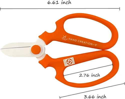 Miniatura 6 de Sakagen Flower Scissors Hand Creation F-170 (naranja, 6.693 in)