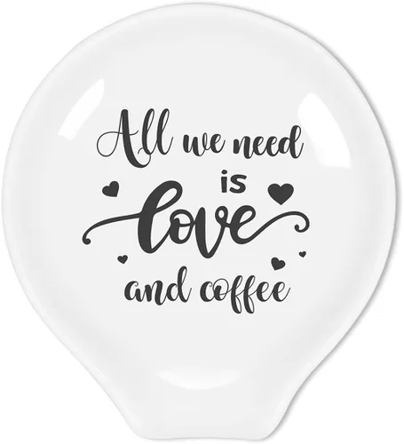 Miniatura 15 de Littlefa Let's Spoon - Cuchara de café con frase divertida, soporte para cuchara de café con frase divertida, soporte para cuchara pequeña