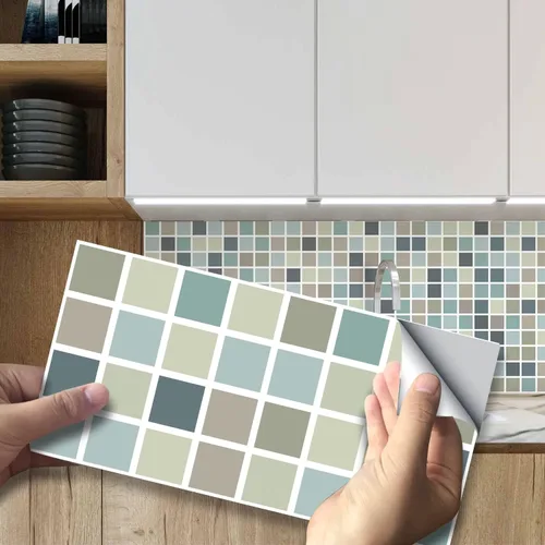 Miniatura 9 de Adhesivo de vinilo para pared de transferencia de ladrillos para decoración del hogar, despegar y pegar, calcomanías autoadhesivas para salpicaduras