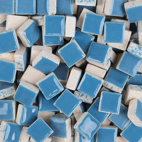 Miniatura 13 de PINUO&KE Mosaico cuadrado de cerámica para manualidades, 200 unidades / 7.05 oz / 7.05 oz / 7.05 oz / 7.05 oz, piezas de vidrieras coloridas