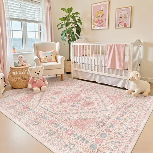 Miniatura 141 de zesthome Alfombra 4x6 - Alfombra Resistente a Manchas Lavable, Alfombras con Respaldo Antideslizante para Sala de Estar, Alfombras Pequeñas de Área