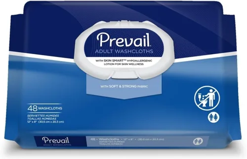 Prevail Soft Pack - Toallitas para adultos – Toallitas unisex para adultos – Toallitas desechables para adultos para hombres y mujeres – 12 x 8