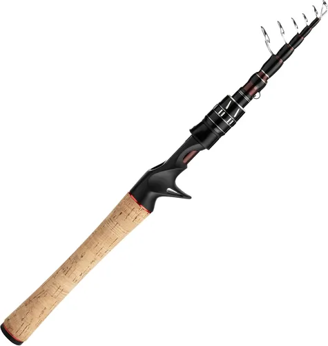 Miniatura 2 de EOW XPEDITE Portable Telescopic Fishing Rods, Spinning & Casting, 24T Carbon Blanks & Solid Carbon Tip, Cork Handle, Travel Rod, Short Collapsible