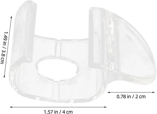 Miniatura 2 de 4 manijas inalámbricas para persianas, mini persianas enrollables de plástico transparente, ganchos de mango celular inalámbricos para riel inferior