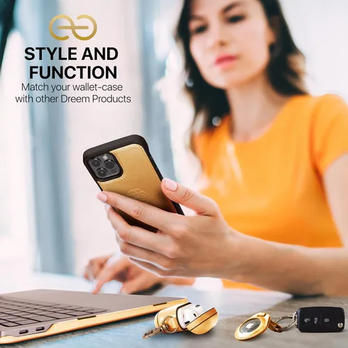 Miniatura 5 de Dreem Fibonacci - Funda tipo cartera para iPhone 13 Pro Max Funda 2 en 1 a prueba de golpes y funda desmontable de piel vegana, compatible