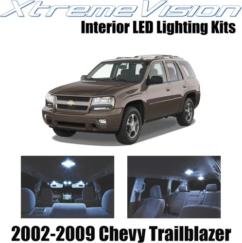 Miniatura 10 de XtremeVision LED interior para Chevy Trailblazer 2002-2009 (16 piezas) kit de LED interior azul + herramienta de instalación