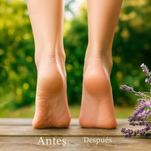 Miniatura 3 de Reparación de talones secos agrietados Crema orgánica para pies secos y callos con aceite de jojoba, lavanda, almendra, oliva y vitamina E 3.4