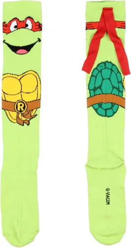 Miniatura 2 de Bioworld Calcetines altos hasta la rodilla con máscara de personaje de tortugas ninja