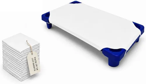 Miniatura 15 de Sábanas para cuna para niños pequeños y preescolares – Sábana para cuna/preescolar – Bucles elásticos en las esquinas – Sábana bajera para cuna