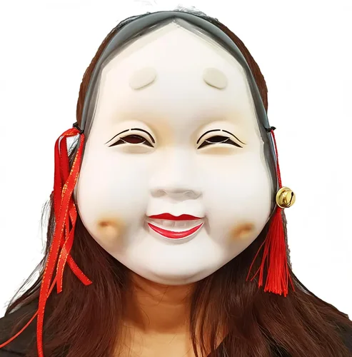 Gmasking Prajna Hannya - Máscara japonesa de Noh Cosplay para adultos, fiesta de disfraces de Halloween