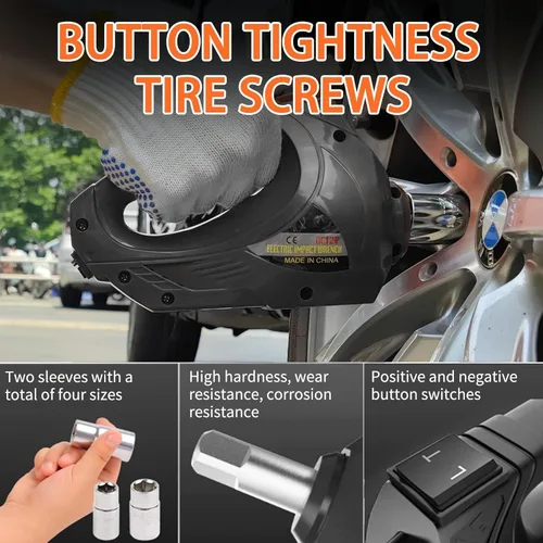 Miniatura 6 de E-HEELP Kit de gato eléctrico para coche hidráulico de 5 toneladas y 12 V (rango de elevación: 6.1 ~ 17.7 pulgadas) con llave de impacto eléctrica