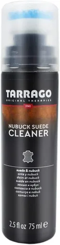Tarrago Limpiador de gamuza Nubuck con aplicador de esponja, 2.5 onzas líquidas, kit de limpiador de zapatos de gamuza incolora, kit de cuidado de