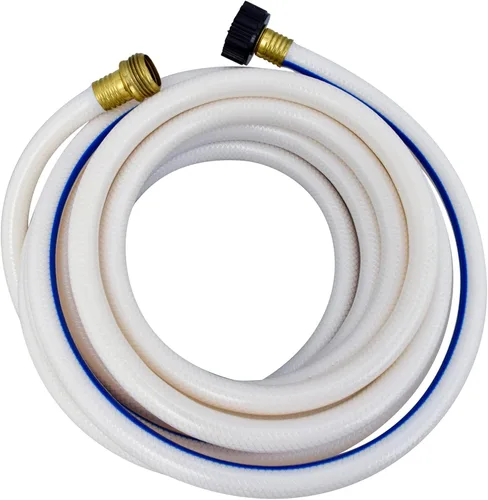 Miniatura 7 de Valterra AquaFresh Manguera de agua potable de alta presión, conexión de manguera de agua para caravana, 1/2 pulgadas x 4 pies, color blanco