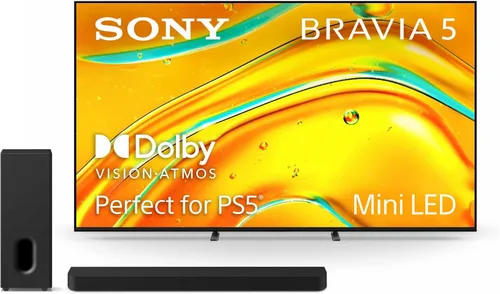 Miniatura 15 de Sony BRAVIA 5 55-Pulgadas 4K Mini LED Smart TV (K-55XR50, 2025) y Barra de Sonido BRAVIA Theater Bar 6 3.1.2ch con Subwoofer Inalámbrico en Paquete