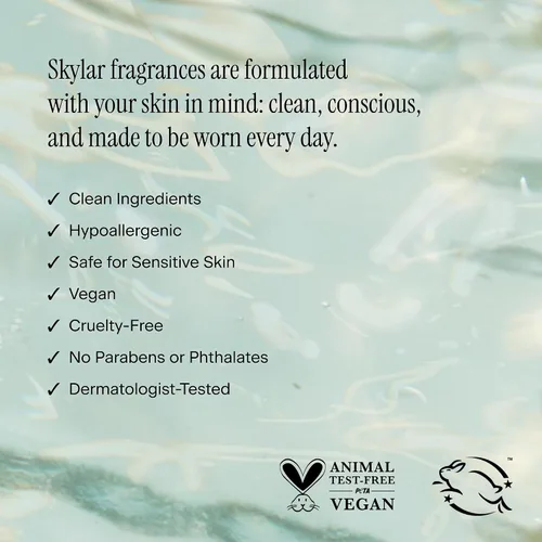Miniatura 6 de Skylar - Perfume Isle Escape, Eau de Perfume, hipoalergénico y limpio, para mujeres y hombres, vegano y seguro, fresco, con notas de bergamota