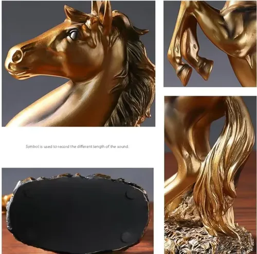 Miniatura 2 de Figura de arte escultura de animales, decoración del hogar de caballo, estatuas de resina, figura de decoración, caballo de pie, decoración moderna