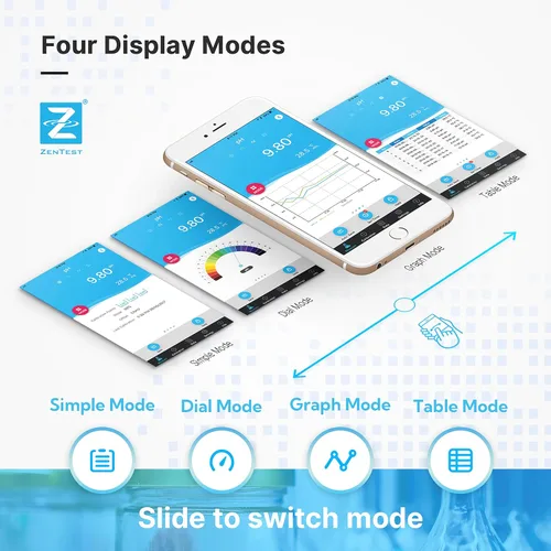 Miniatura 6 de Apera Instruments, LLC-AI3719 PC60-Z Bluetooth Medidor Inteligente Multiparámetro Alimentado por la Aplicación Móvil ZenTest, Mide