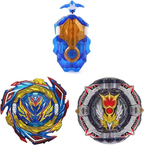 Hozuumo Juego de trompos de combate con giroscopio, juguete de giroscopio estallido, con lanzadores de giroscopio y mango, juego de combate, regalo