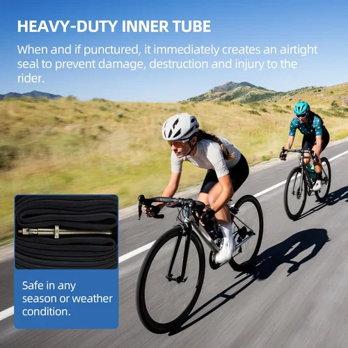 Miniatura 3 de AR-PRO Tubos para bicicleta de carrera 28 700x20-25C 700x32-47C, tubo interno 700C con válvula Presta Paquete de súper valor