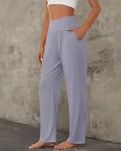 Miniatura 56 de Neer - Conjunto de 3 pantalones de yoga de pierna ancha para mujer - Pantalones deportivos cómodos, holgados, de cintura alta y casuales