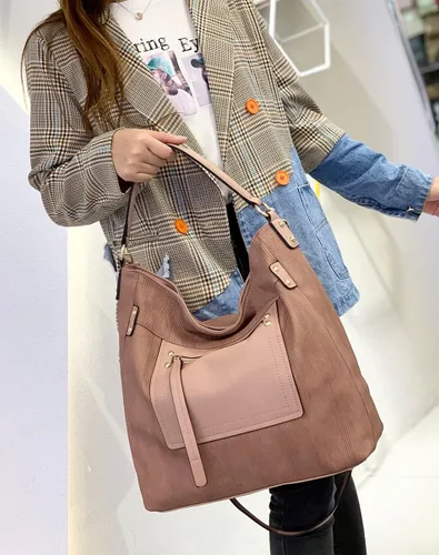 Miniatura 6 de Bolsos estilo hobo en relieve para mujer, bolso cruzado grande de cuero para mujer, estilo casual, bolsos y bolsos de mano