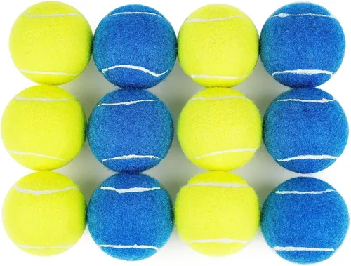 Miniatura 12 de Prime Pets Pelotas de tenis para perros, paquete de 4, mini pelotas de tenis duraderas de alto rebote de 2 pulgadas para perros, pelota chirriante
