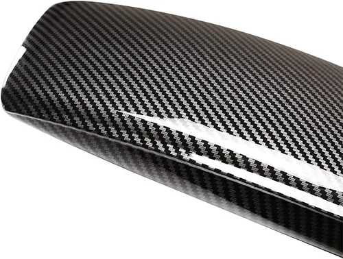 Miniatura 6 de YIWANG Almohadilla de cubierta de reposabrazos de fibra de carbono ABS para BMW X5 E70 X6 E71 2007-2013 accesorios para el interior del coche