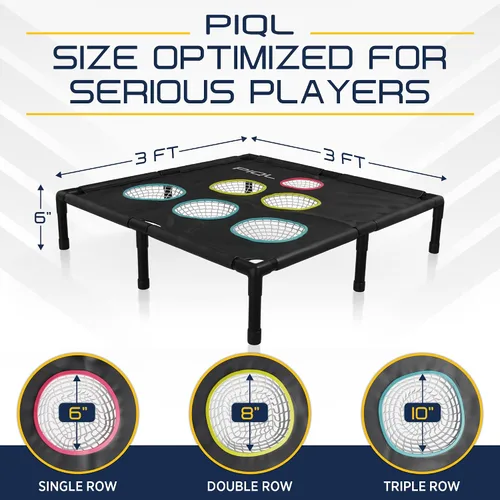 Miniatura 5 de Pro Pickleball Target Net – Equipo de práctica de pickle ball y juegos sociales, sistema de objetivo, práctica de almohadilla de inmersión