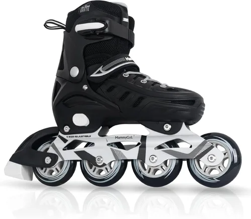 MammyGol - Patines en línea ajustables para adultos, patines seguros y duraderos con ruedas gigantes, patines profesionales de alto rendimiento para