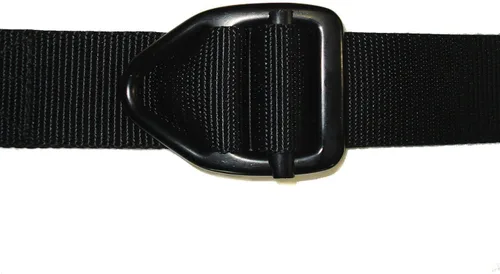 Miniatura 3 de La última oportunidad de Bison hombres hebilla de Gunmetal resistente cinturón de 38mm., S, Negro