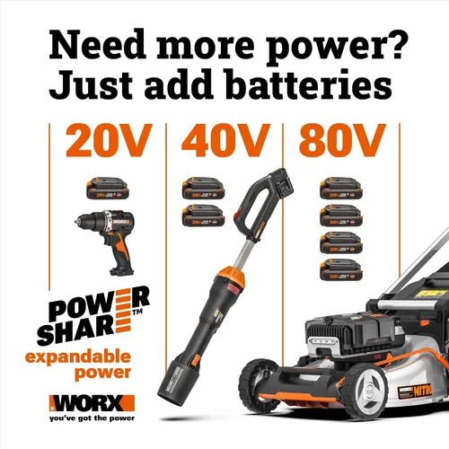 Miniatura 8 de WORX Taladro Atornillador Inalámbrico, 20V 445 in·lb Taladro Atornillador Eléctrico sin Escobillas, Perforación y Atornillado Potente, Diseño 2