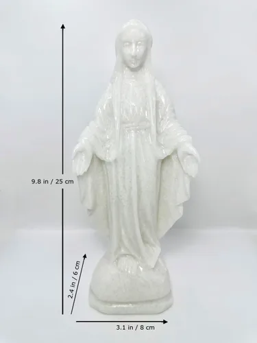 Miniatura 2 de Escultura de Nuestra Señora de Gracia, adorno de césped religioso, figura de Virgen Sagrada, decoración duradera de jardín y decoración del hogar